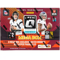 Panini Donruss Optic Football Hobby Mega Box Red Hyper with Exclusive Rated Rookies & Graded Sports Cards