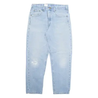 CARHARTT Womens Jeans Blue Regular Straight Stone Wash W34 L30