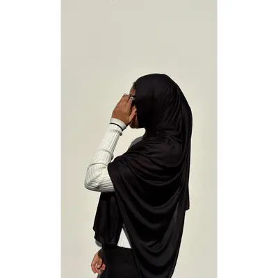 Luxury Jersey Hijab - Midnight Black