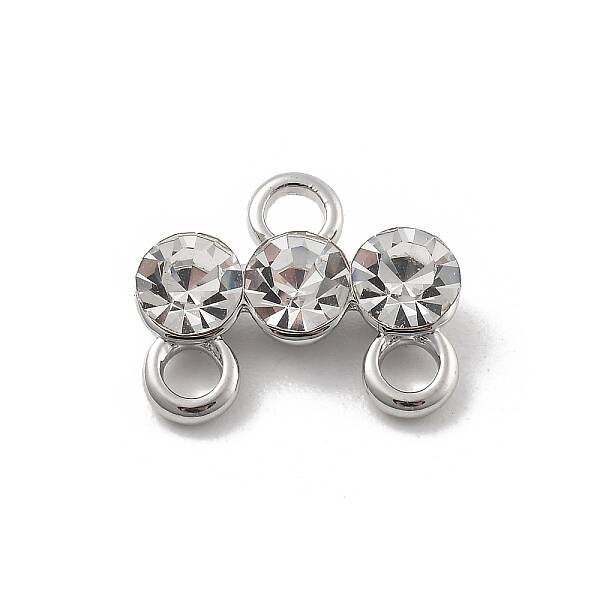 Brass Micro Pave Clear Cubic Zirconia Chandelier Components Link