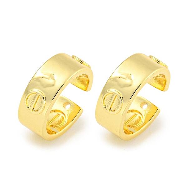 Brass Cuff Earrings