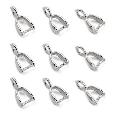 Grade AA Brass Ice Pick Pinch Bails for Pendant Making