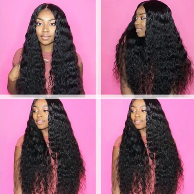 Loose Deep Wave Hair 4 Bundles With Closure Brazilian Virgin Hair-AshimaryHair.com