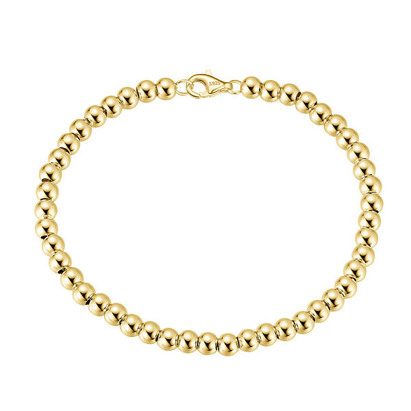 925 Sterling Silver Round Ball Chain Bracelets