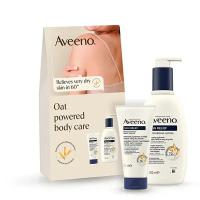 Aveeno Set Regalo Per La Cura Del Corpo Skin Relief Per Pelli Molto Secche E Sensibili