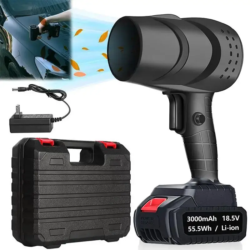 Cordless Blower, Portable Air Duster, Handheld Car Dust Removal Blower, Outdoor Grilling Blower, Multi-purpose Outdoor Electr...