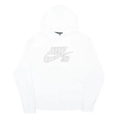 NIKE Skateboarding Mens White Hoodie M