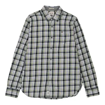 Hilfiger Denim Checked Shirt - Medium Green Cotton