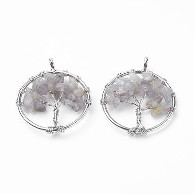 Natural Labradorite Pendants