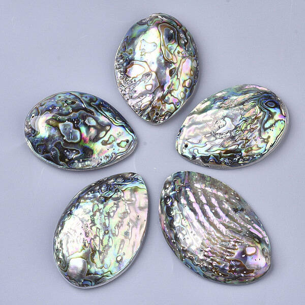 Single-Sided Natural Abalone Shell/Paua Shell Big Pendants