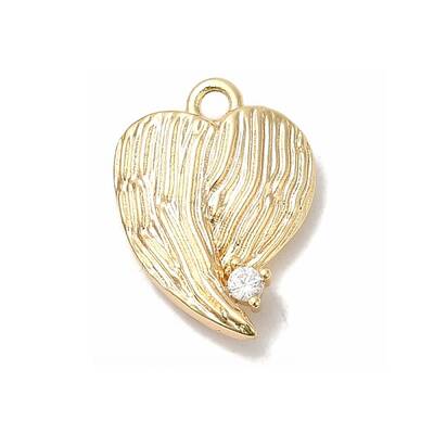 Brass Micro Pave Cubic Zirconia Pendants