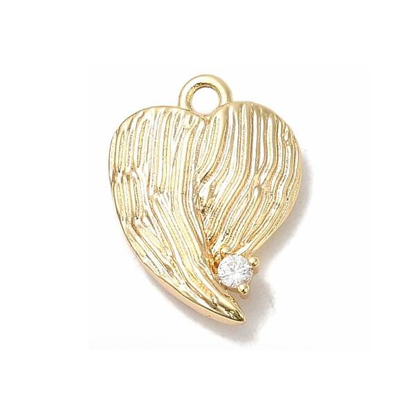 Brass Micro Pave Cubic Zirconia Pendants