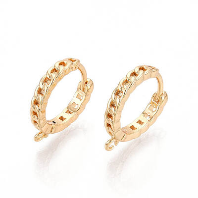 Brass Hoop Earring Findings