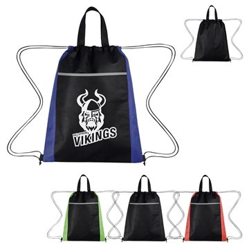 100 Customized Honeycomb Non-Woven Drawstring Bag - ...