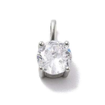 925 Sterling Silver with Cubic Zirconia Charms