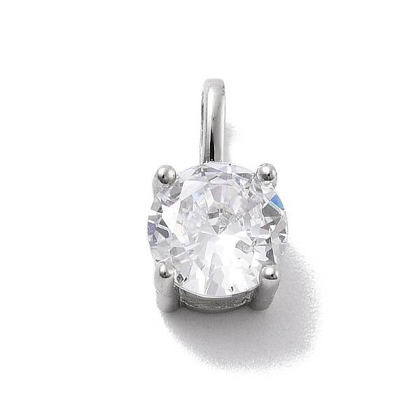 925 Sterling Silver with Cubic Zirconia Charms