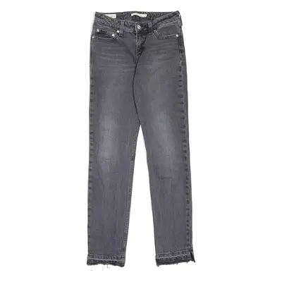 LEVI'S Low Pitch BIG E Womens Jeans Grey Slim Straight Stone Wash W24 L31