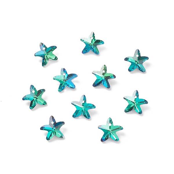 Electroplate Glass Charms