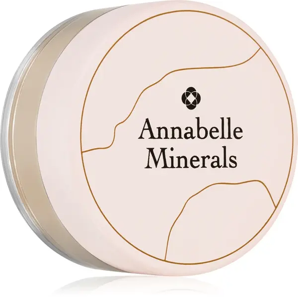 Annabelle Minerals Matte mineral powder foundation for a matte finish color Golden Fairest 4 g