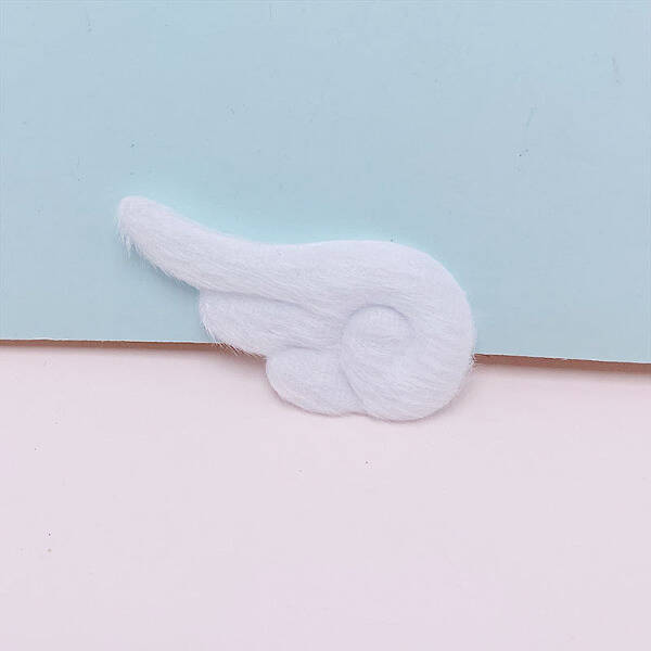 Angel Wing Shape Sew on Fluffy Double-sided Ornament Accessories