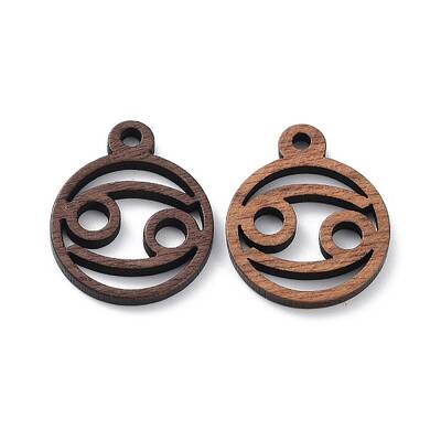 Walnut Wood Laser Cut Pendants