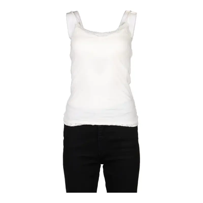 No Boundaries Cami Top - Medium White Cotton