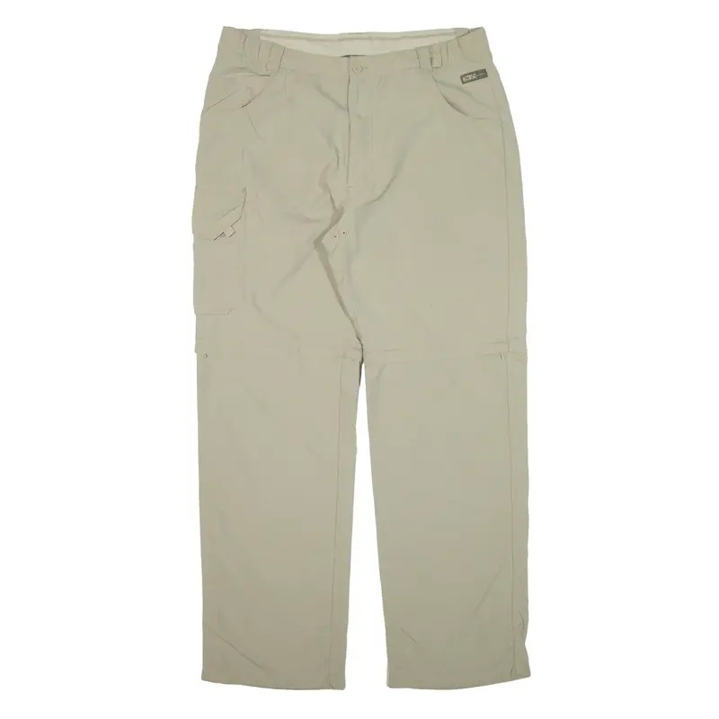SALEWA Cargo Zip-off Legs Trousers Green Relaxed Straight Womens W36 L30