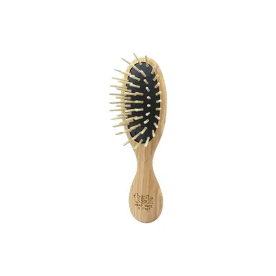 Tek Small Oval Handbag Brush, Naturale