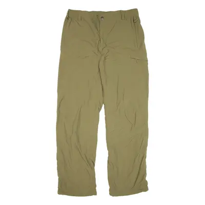 BIG-BEAR Trousers Green Relaxed Straight Nylon Womens W30 L28