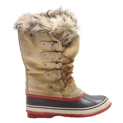 SOREL Snow Boots Cream Synthetic Womens UK 6.5