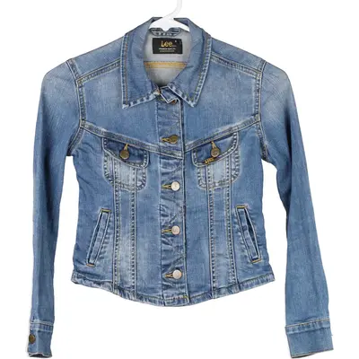 Age 8 Lee Denim Jacket - Small Blue Cotton