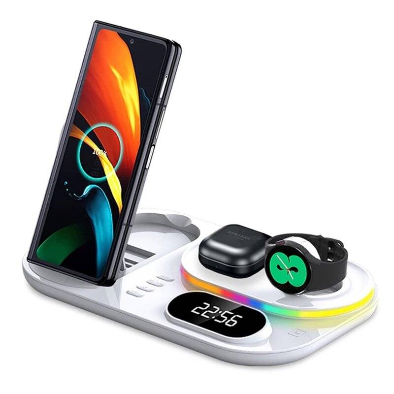 Magnetic Wireless Charger  Four-in-one Watch/Phone Charging Dock Power Bank