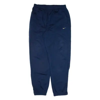 NIKE Mens Track Pants Blue Tapered L W30 L29
