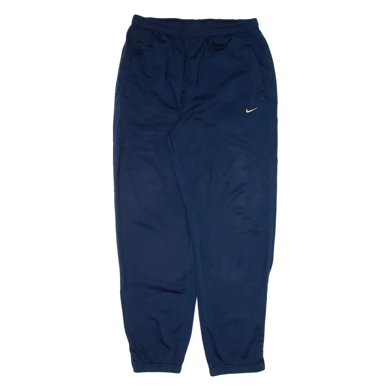NIKE Mens Track Pants Blue Tapered L W30 L29