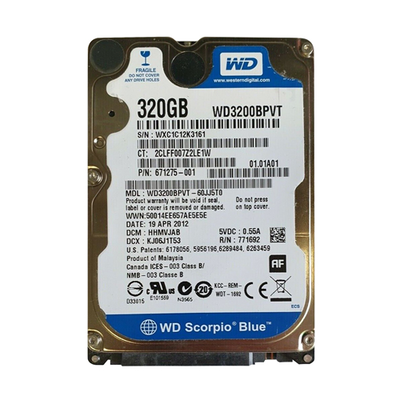 671275-001 HP 320GB 5400RPM SATA 3Gb/s 8MB Cache 2.5-inch Hard Drive