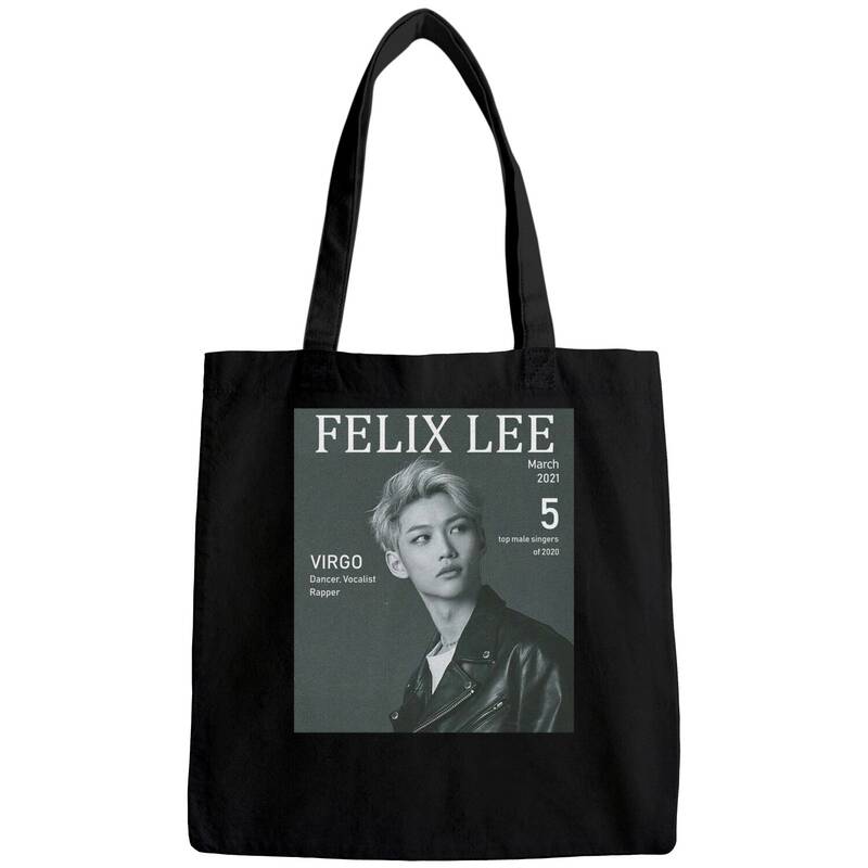 Felix Lee Stray Kids Shirt, B&w Stray Kids Graphic Bags, Felix Lee Stray Kids Kpop Shirt