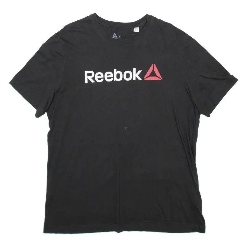 REEBOK Mens T-Shirt Black XL