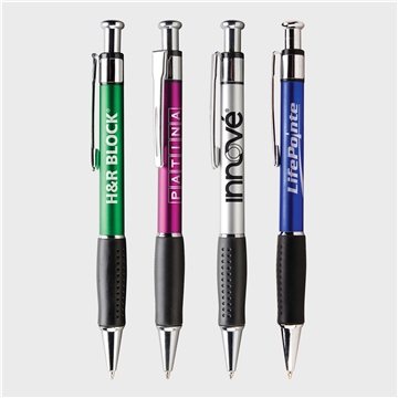 250 Custom Providence - Pen W/Black Rubber Grip & Black Ink - ...