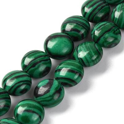 Synthetic Malachite Beads Strands