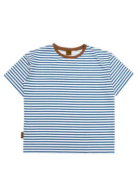 Women T-shirt with Blue Stripes | Size: M