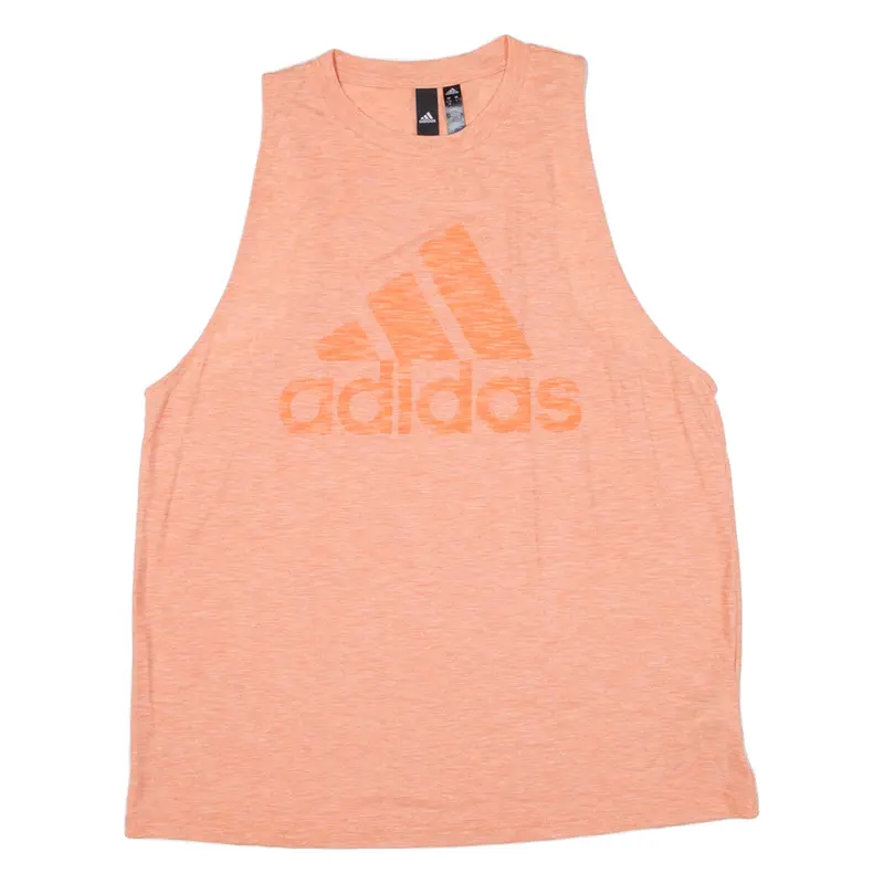 ADIDAS Womens Vest Pink Sleeveless L