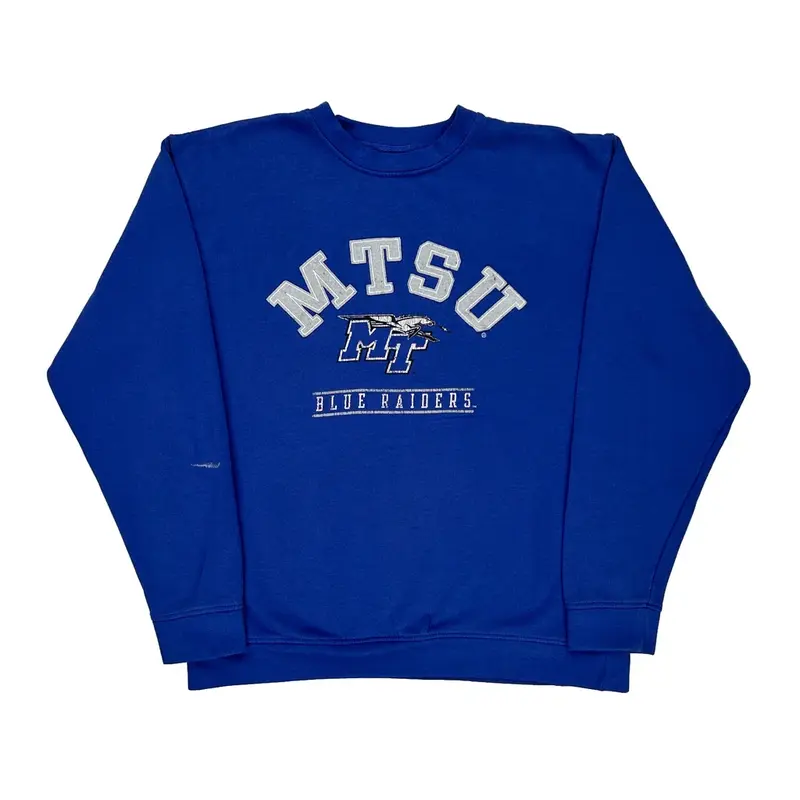 Blue Raiders Champion Ncaa Sweatshirt - Medium Blue Cotton Blend