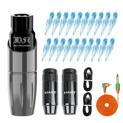 Dragonhawk Mast Tour Wireless Tattoo Kit with Replacement Battery WJX Cartridges
