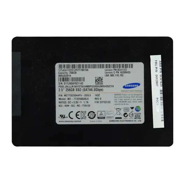 04X2607 Lenovo 256GB Triple-Level Cell SATA 6Gb/s 2.5-Inch Solid State Drive