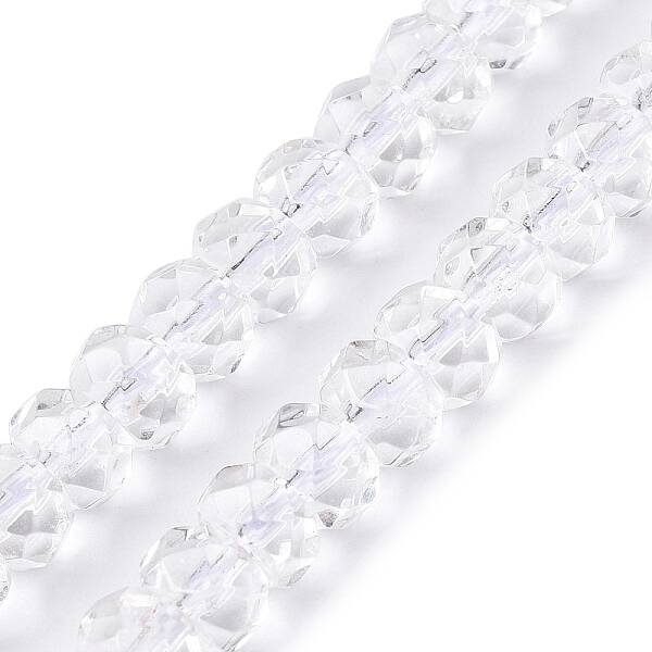 Transparent Glass Beads Strands