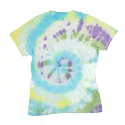 GEORGE T-Shirt Blue Short Sleeve Tie Dye Womens L