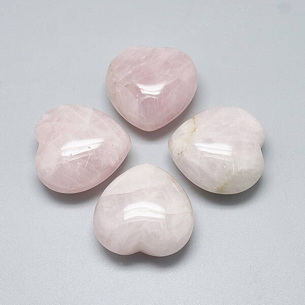 Natural Rose Quartz Heart Love Stones