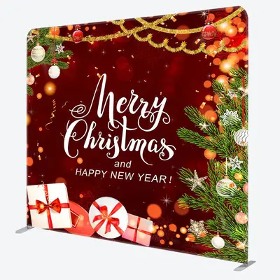 Aperturee Festive Merry Christmas And Happy New Year Backdrop - Aperturee