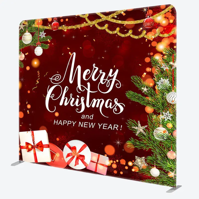 Aperturee Festive Merry Christmas And Happy New Year Backdrop - Aperturee