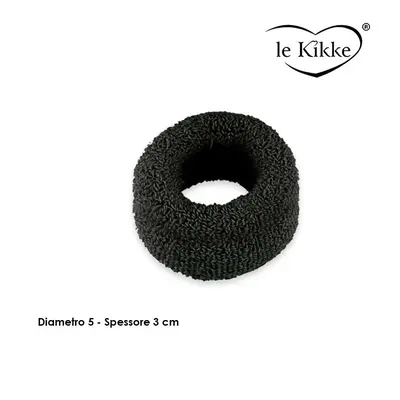 Le kikke Black sponge wristband, box of 24 pieces